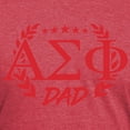 thumbnail image 3 of CafePress - Alpha Sigma Phi Greek Dad Cardinal T Shirt - Mens Tri-blend T-Shirt, 3 of 4