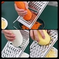 thumbnail image 4 of Visland Handheld Vegetable Slicer Cutter,Stainless Steel Vegetable Chopper Slicer Vegetable Cutter Shredder Cheese Grater for Kitchen,Vegetables, Fruits, 4 of 8