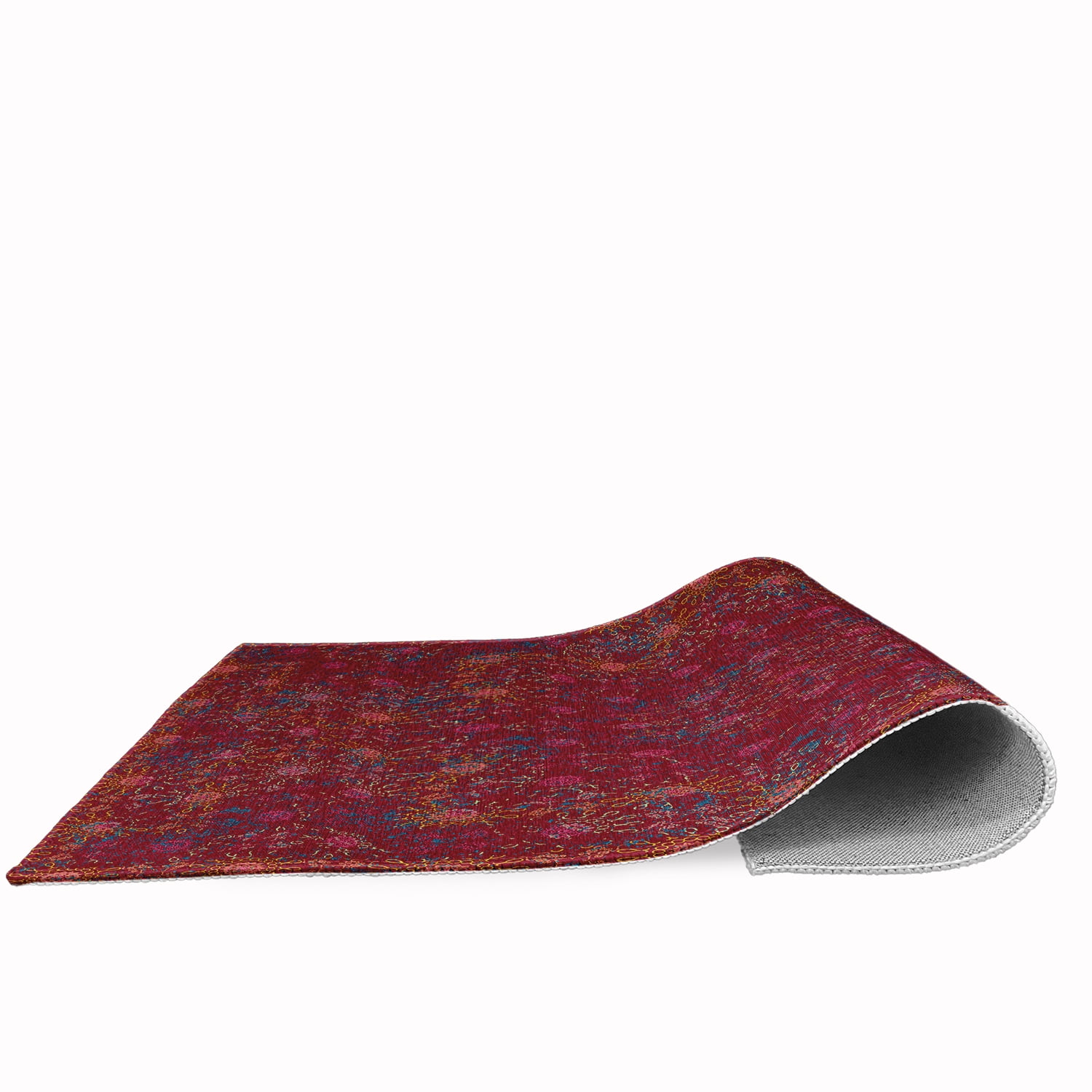 Simply Daisy 18" x 30" Red Layered Sun Tile Rug