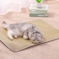 thumbnail image 5 of Pet Cooling Mat Summer Scratch Resistant Durable Pad for Dogs and Cats Breathable Woven Sleeping Mat for Pet Beds Crates and Floors Indoor Outdoor Heat Relief Khaki, 5 of 6