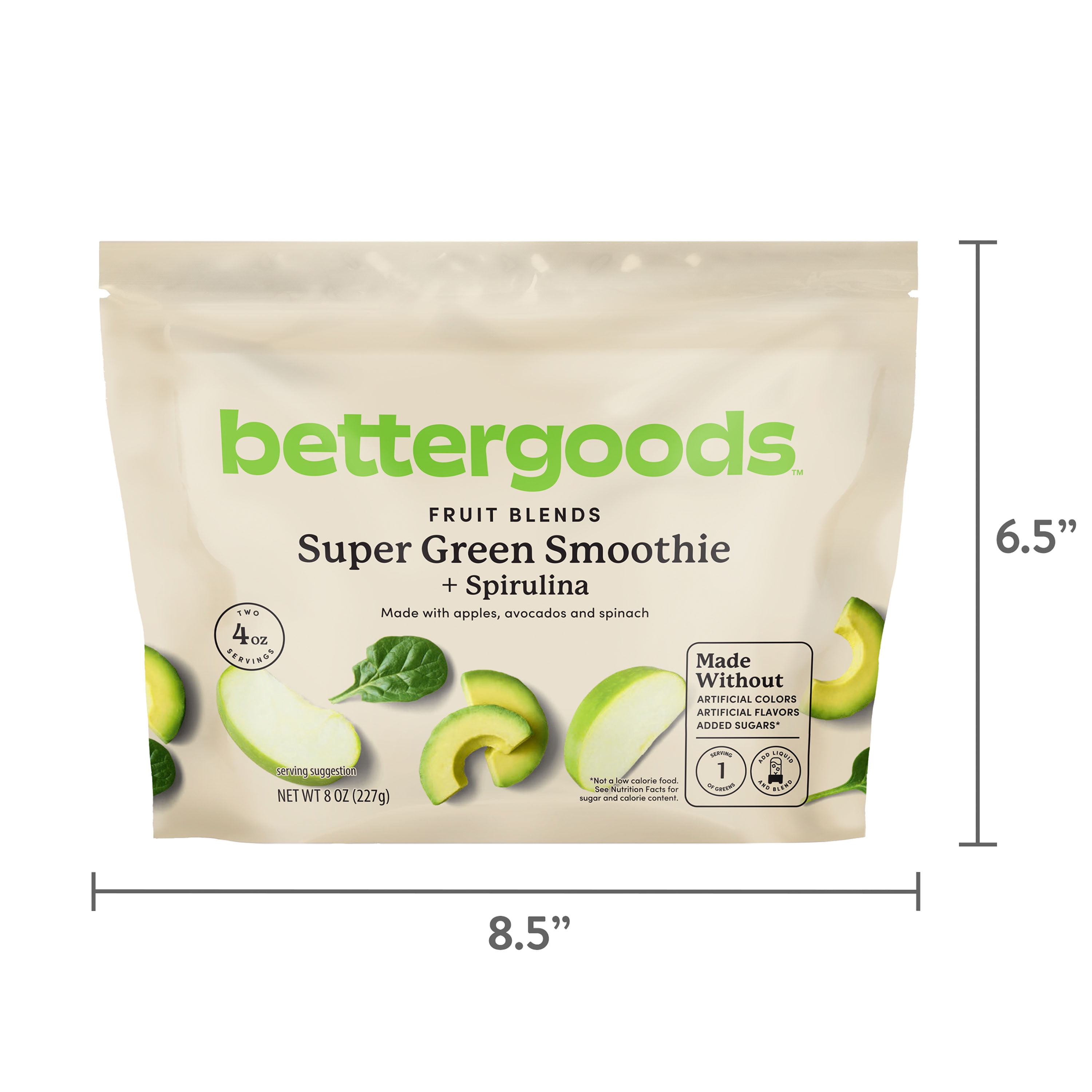 bettergoods Super Green + Spirulina Smoothie Mix, 8 oz