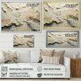 thumbnail image 4 of Designart "Beige Toned Mountain River Idyll" River Mountain Floater Framed Wall Art Prints, 4 of 5