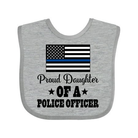 

Inktastic Police Officer Girls Proud Daughter Gift Baby Girl Bib