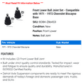 thumbnail image 2 of Front Lower Ball Joint Set - Compatible with 1971 - 1972 Chevy Biscayne Base, 2 of 2