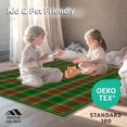 thumbnail image 4 of ODIKA 2'x3' Machine Washable Non-Slip Area Rug, Christmas Plaid Evergreen & Scarlet Holiday for Festive High Traffic Rug, Green, 88007, 4 of 5