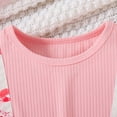 thumbnail image 5 of Letdown Toddler Girls Valentine's Day Party Dress - Long Sleeve Heart Print Dress with Ruffle Sleeves & Bow, A-Line Swing Dress for Birthday, Holiday & Photoshoot (Light Pink,5-6 Years), 5 of 8