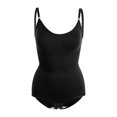 thumbnail image 3 of PULLIMORE Seamless Shapewear Bodysuit for Women Waist Trainer Tummy Control Full Body Shaper Scoop Neck Jumpsuit (Black,L), 3 of 10