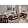 thumbnail image 5 of Bowery Hill Barn Door Solid Wood Coffee Table Espresso, 5 of 5