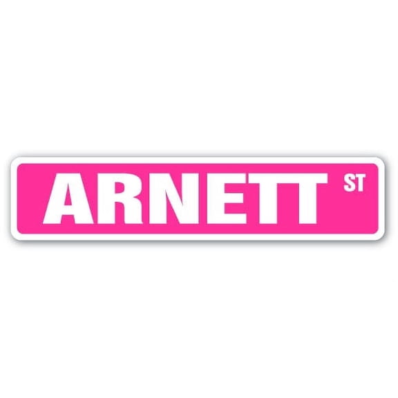 ARNETT Street Sign Childrens Name Room Sign | Indoor/Outdoor | 36" Wide