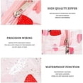 thumbnail image 4 of Bolsas transparentes para cosméticos, 2 unidades, bonitas bolsas de maquillaje de PVC con forma de fruta para mujeres y niñas (estilo 2), 4 of 5