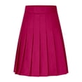 thumbnail image 5 of YUEHUA Girls Pleated Mini Skirt, High Waist A-Line Skater Skirt, Casual School Uniform Tennis Skirt for Summer Daily Party Wear, 5 of 5