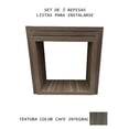 thumbnail image 2 of Repisas Flotantes Cuadradas Set premium Café integral, 2 of 3