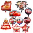 thumbnail image 1 of Pastel de tres capas de Disney Lightning McQueen, globo de aluminio de 18 pulgadas, diseño de cumpleaños infantil de Lightning McQueen Car, 1 of 5