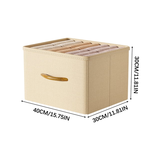 Bearded Dragon Tanks and Terrariums Foldable Storage Box Clothes And Pants Storage Basket Wardrobe Wooden Handle Fabric Storage And Organization Box