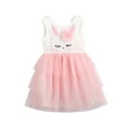 thumbnail image 1 of Vestidos De Malla Sin Mangas Para NiñAs Vestido De PatróN De Conejito Con Lentejuelas De Color En Contraste Para NiñAs, 1 of 4