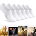 thumbnail image 5 of No Spectacle Socks Chaussettes Invisibles pour Femmes Rembourrées Coupe Basse Athlétiques Doublure Cachée pour Espadrilles Cheville Course Socks, 5 of 5