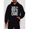 thumbnail image 2 of Sudadera con capucha con estampado de 99% Chance, sudaderas con capucha geniales para hombres, sudadera con capucha de diseño gráfico casual para hombres con bolsillo de canguro Streetwear para el oto, 2 of 4
