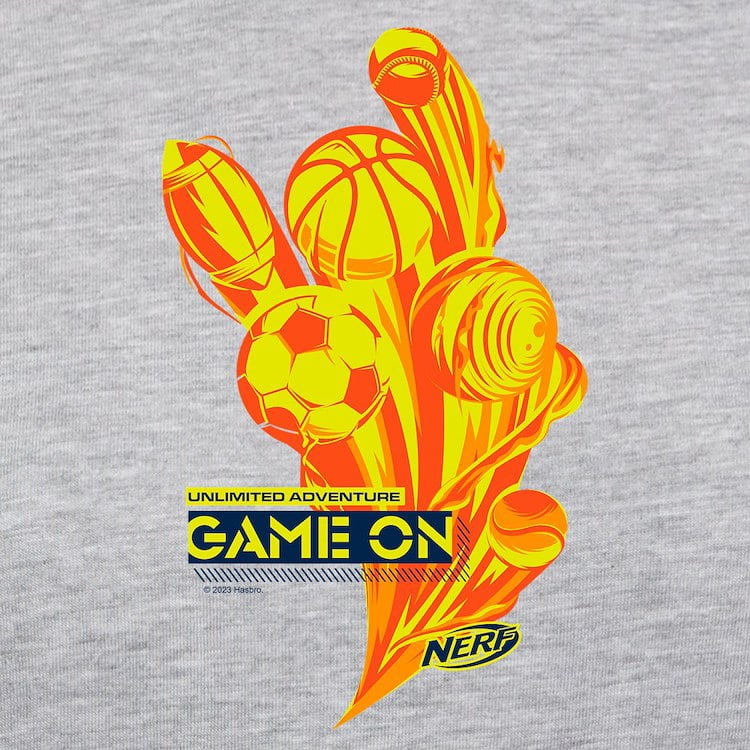 CafePress - Nerf Game On Sports Long Sleeve T Shirt - Womens Baseball Tee