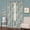 Mist, variant on Green Floral Window Curtain Panel: 50" x 84", Lined Blackout 8 Grommet Panel