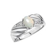 thumbnail image 4 of RYLOS Rings for Women Sterling Silver Angel Wing Birthstone Ring 7X5MM Gemstone &  Diamonds October Opal Jewelry for Women Size 7, 4 of 6