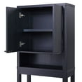 thumbnail image 6 of Beautiful Fluted Over-The-Toilet Storage Cabinet, Rich Black, 6 of 13