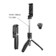 thumbnail image 5 of Bearachild Bluetooth Selfie Stick teléfono móvil trípode telescópico extensible soporte monopie Controles remotos No.01, 5 of 6