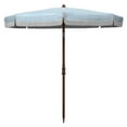 thumbnail image 3 of SAFAVIEH Copen 6.5' Beach Patio Umbrella, White/Light Blue, 3 of 6