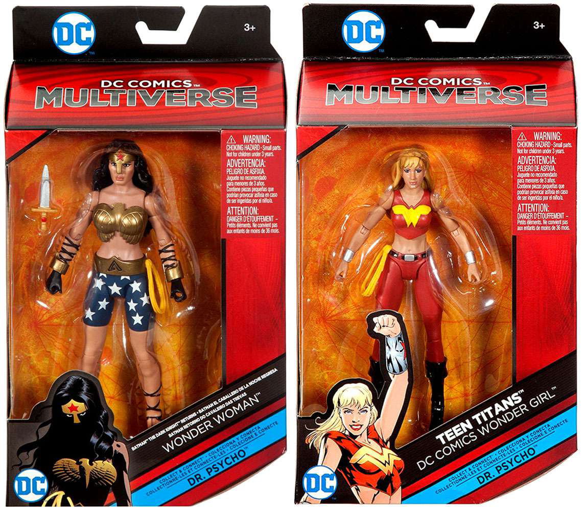 DC 6" figure DC Multiverse Dr Psycho Wonder Girl with BAF pieces New Mattel 