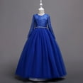 thumbnail image 3 of Vestido de novia de encaje con diamantes y minifalda para niña, vestido de princesa, vestido de actuación, 3 of 6