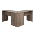 thumbnail image 6 of Prepac Home Office L-Shaped Executive Computer Desk, Drifted Gray, 6 of 11