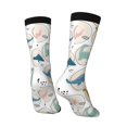thumbnail image 5 of Uemuo Cute Dinosaurs Pattern Women's Crew Socks, Soft Durable Breathable Moisture-Wicking with Odor Control Cotton socks, 5 of 9
