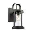 thumbnail image 2 of Lighting KASH Transitional 1 Light Textured Black Outdoor Wall Sconce 15" Tall, 2 of 6