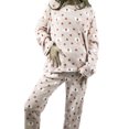 thumbnail image 4 of Pijama Afelpada Mujer Polar Pantalón Sudadera Ropa Invierno, 4 of 5