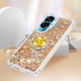 thumbnail image 5 of Funda para Honor 90 Lite 5G con Brillo Líquido Flotante, Purpurina, Parachoques y Anillo Giratorio Soporte, 5 of 5