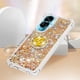 thumbnail image 5 of Funda para Honor 90 Lite 5G con Brillo Líquido Flotante, Purpurina, Parachoques y Anillo Giratorio Soporte, 5 of 5