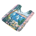 thumbnail image 7 of Yayeee Bath Rug for Bathroom Floor Non Slip Contour Fluffy Soft Absorbent Mat, 20"x24", Purple Seaside, 7 of 7