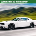 thumbnail image 2 of Unique Bargains 1 Set Engine Timing Belt with Water Pump Timing Belt Water Pump for Dodge Charger 2006-2010 Black, 2 of 6