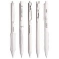 thumbnail image 2 of Clearance 5 Count Pastel Gel Ink Pen Set, Cute Note Taking 0.5mm Fine Point, Retractable Black Ink Pens for Journaling, Aesthetic Office Supplies, Nurse Pens (White), 2 of 6