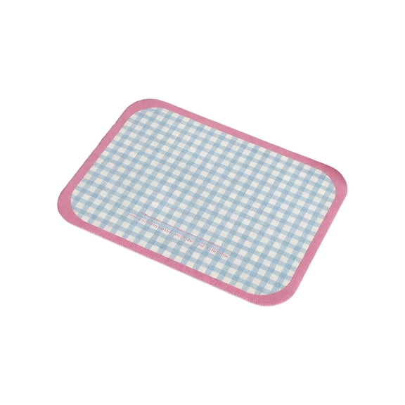 11.81*15.75 in Pet Food Mat for Cats and Small Dogs Waterproof PVC Placemat Large Non-Slip Feeding Mat for Pet Bowls and Fountains Spill-Proof Tray for Floor Protection - Blue