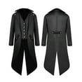 thumbnail image 2 of Vedolay Boy's Tops Boys Thicken Down Jacket Winter Warm Button Down Long Sleeve Coat,Black 17-18 Years, 2 of 3