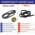 thumbnail image 6 of Whole Parts Range Oven Door Seal Gasket (Including 25 Mounting Clips) Part# WB32T10014 - Replacement and Compatible with Some GE Ranges or Ovens, 6 of 6