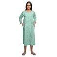 thumbnail image 4 of Moomaya Printed 3/4 Sleeve Nightdress Nursing Cotton Sleepwear For Women, 4 of 6