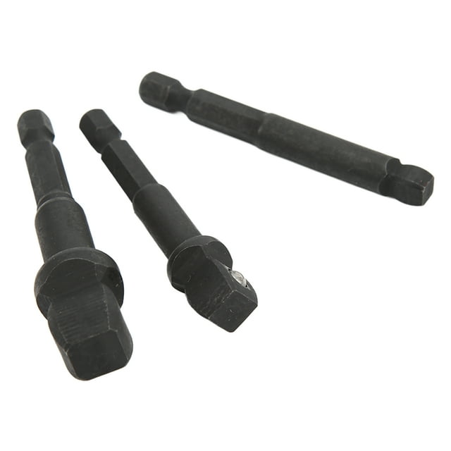 Kit d'Extension de Douilles de Perceuse, Adaptateur de Douille Durable 1/2 Po 3/8 Po 1/4 Po 3 Pcs pour Remplacement