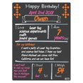 thumbnail image 2 of Cohas Simple Birthday Milestone Chalkboard, 12 by 16 inches, 3 Bright Markers, 2 of 6