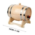 thumbnail image 2 of NSESSHome 1 L Oak Barrels for Aging Whiskey, Wine, Rum, Scotch, and More, Ideal for Whiskey Barrel or Wine Barrel, American Charred Oak Barrel for Bourbon, Tequila and Brandy, 2 of 8