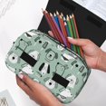 thumbnail image 6 of Sikiie Puppy Print Flip Double-layer Pencil Case, All-purpose Stationery Bag for Study and Office, Zipper Design, Unisex, 6 of 7