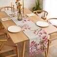thumbnail image 3 of Valentine's Day Table Runner - 36 Inch Long, Kitchen Dining Table Runner Dresser Scarves, Watercolor Love Roses Dog Truck Beige Farmhouse Decor for Coffee Tables Wedding Party Banquet, 3 of 8