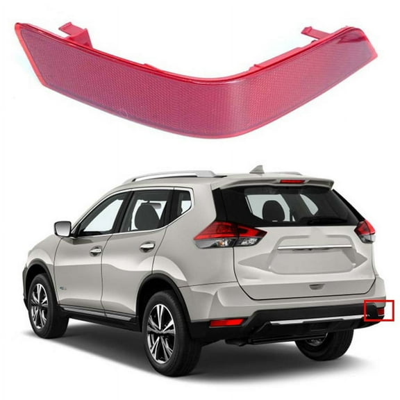 Right Rear Bumper Reflector Light Passenger Side For Nissan X-trail Rogue 2017 2018-2020