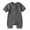 Grey, variant on Baby Romper Solid Summer Clothes Girl Short Sleeve Girl Baby Clothes 3-6 Months Girl Clothing Boys Girls Fashion
