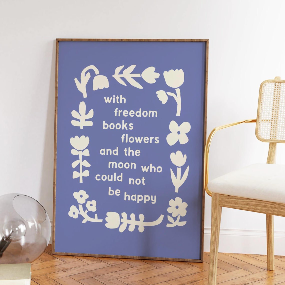 Reading Quote Print Whimsical Bookish Wall Art Cute Book Lover Decor Aesthetic Club Cozy Nook